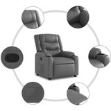  Naslonjač od umjetne kože sivi | shoptok.hr