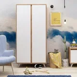 Ormar Ajumma 100x187x52cm Hrast-bijela