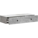 Stolna montirana na zid Betonska siva 87,5 x 34,5 x 17 cm | shoptok.hr
