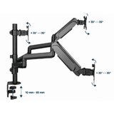 Gembird MA-DA3-01 monitor mount /stand 68.6 cm (27) Desk Black Cijene