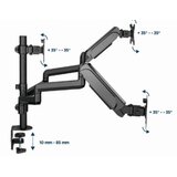Gembird NOSAČ ZA TRI MONITORA GEMBIRD MA-DA3-01, montaža na stol, (full-motion), do 27”, up to 7 kg | Eponuda.ba
