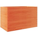 vidaXL Vrtno cvetlično korito voščeno 110x60x68,5 cm trdna borovina - - Rjava - 45.3 - 110 x 60 x 68.5 cm - 2025--TOPSELLER | Shoptok.si