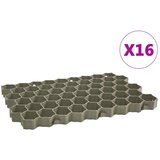 vidaXL Rešetke za travo 16 kosov zelene 60x40x3 cm iz plastike | Shoptok.si