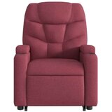vidaXL Električni masažni naslanjač s funkcijo vstajanja vinsko rdeč | Shoptok.si