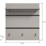 XXXL Garderobni Panel Jaru, Obešalnik In 3 Kljuke | Shoptok.si