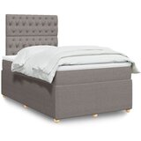 Maison Chic Box spring postelja - Vzmetna postelja z vzmetnico taupe 120x190 cm blago SL11068, (21881769) | Shoptok.si