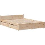 vidaXL Okvir kreveta bez madraca 150 x 200 cm od masivne borovine | shoptok.hr