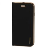  Premium preklopna torbica samsung galaxy A53 - črna z zlatim robom Cene