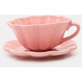 Sinsay Keramički set šalice s tanjurićem u obliku cvijeta | shoptok.hr