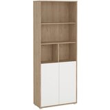MID.YOU REGAL bela, barve hrasta | Shoptok.si