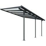 Palram – Canopia Terasni nadstrešek Sierra (Š x G: 434 x 299 cm, Antracit, Prozorna) | Shoptok.si