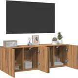 vidaXL Stenske TV omarice 2 kosa artisan hrast 60x30x41 cm | Shoptok.si
