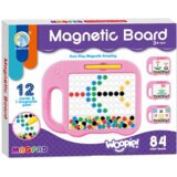 Woopie magnetna ploča Montessori MagPad 84 gumba, rozi | shoptok.hr