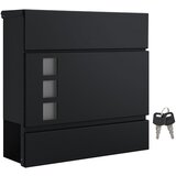 Songmics Stenski poštni nabiralnik GMB052B01, črn | Shoptok.si