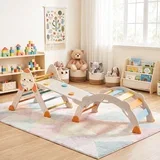 8 v 1 Montessori zložljivi leseni plezalni komplet, notranji igralni komplet za otroke