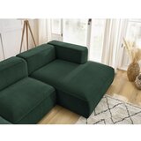 Bobochic Paris Temno zelena kotna sedežna garnitura iz tkanine bouclé (desni kot) Zephyr – | Shoptok.si