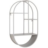 House Nordic Svetlo siva večnivojska kovinska polica 35 cm Feira – | Shoptok.si