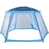 vidaXL Šator za bazen od tkanine 500 x 433 x 250 cm plavi | shoptok.hr