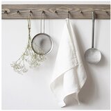 Linen Tales Bela lanena krpa, 65 x 45 cm Cene