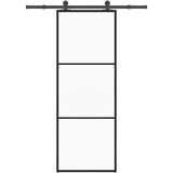  Klizna vrata s priborom 76 x 205 cm od ESG stakla i aluminija | shoptok.hr