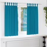 vidaXL Zavjese sa zavjesama 2 pcs Tirkizna Poliester | shoptok.hr