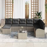  Set sofe 9 kom. Svijetlo siva poliratan Svjetlosiva 289 x 179 x 85 cm | shoptok.hr