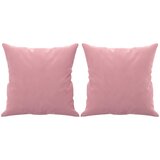  Dvosjed s ukrasnim jastucima ružičasti 140 cm baršunasti | shoptok.hr