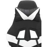 vidaXL Okretna igraća stolica od umjetne kože crno-bijela | shoptok.hr