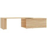  Stolić za kavu boja hrasta 150 x 50 x 35 cm konstruirano drvo | shoptok.hr