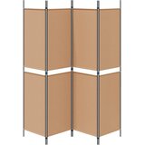  4-Panelski Paravan Bež 200 x 200 cm Tkanina | shoptok.hr
