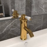  Kupaonska slavina za umivaonik zlatna 130 x 180 mm | shoptok.hr