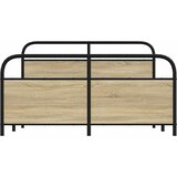  Metalni okvir kreveta bez madraca boja hrasta sonome 150x200 cm | Eponuda.com