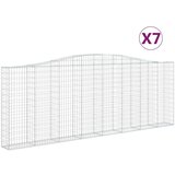  Lučne gabionske košare 7 kom 400x30x140/160cm pocinčano željezo | shoptok.hr