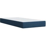  Krevet s oprugama i madracem plavi 100 x 200 cm od tkanine | shoptok.hr