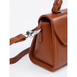 Shelvt Brown small shoulder bag with handle | Shoptok.si