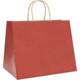  Papirnate vrećice 250 kom s ručkama crvene 32x22x24 cm | shoptok.hr