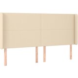 Maison Chic Vzglavna omarica - Nočna omarica - Posteljna omarica z ušesi krem 183x16x118/128 cm blago, (21712831) | Shoptok.si