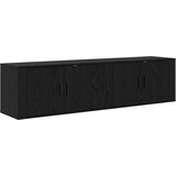  Zidni TV ormar set Zidne 2 pcs Crni hrast 80 x 34,5 x 40 cm | Eponuda.ba