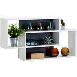Modern Living Stenski Regal Dream, Bela, Temno Siva Cene