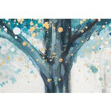 Slikana slika na platnu drveće 80x120 cm