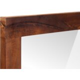 vidaXL Ogledalo z ogledalom Rjava, srebrna 50 x 2.5 x 70 cm | Shoptok.si