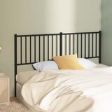 Maison Chic kovinsko posteljno vzglavje - vzglavna omarica - nočna omarica črno 160 cm, (21705171) | Shoptok.si