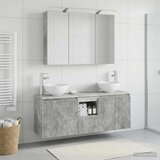  Set ormarića za kupaonicu 4 kom. Betonska siva | shoptok.hr