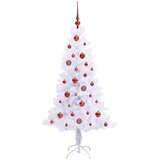  Umjetno božićno drvce s stalakom Bijelo 150 cm PVC i čelik | shoptok.hr