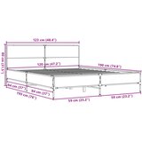  Okvir za krevet smeđi hrast 120x190cm konstruirano drvo i metal | shoptok.hr