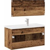  3-dijelni set kupaonskog namještaja od starog drveta | shoptok.hr