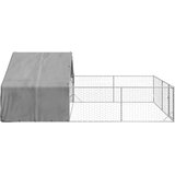  Vanjska kućica za pse sa stazom 6x3x1,9 m pocinčani čelik | Shoptok.si