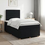  Boxspring krevet s madracem Crna 120 x 200 cm Tkanina | shoptok.hr