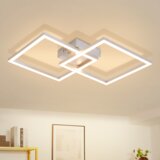 Nettlife stropna LED svetilka za spalnico - Dnevna svetilka 24 W, toplo bela 3000 K, kuhinjska svetilka, srebrna, nastavljiva, (5000219991) | Shoptok.si