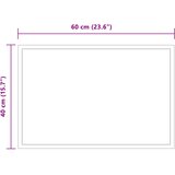  LED kupaonsko ogledalo s ogledalom *Transparent*an 60 x 40 cm | shoptok.hr